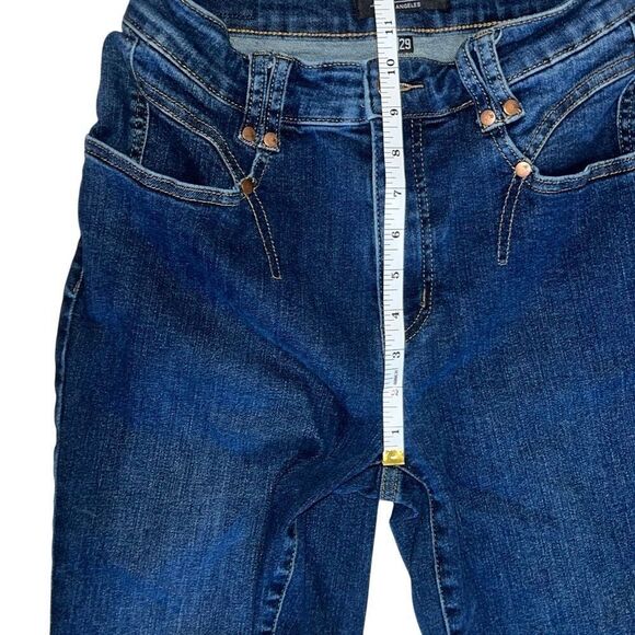 Judy Blue High Waist Crop Straight Leg Dark Denim Jeans size 9 / 29 - Picture 5 of 7
